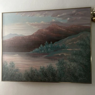 Lee Reynolds large, signed canvas painting - Image 1 of 4