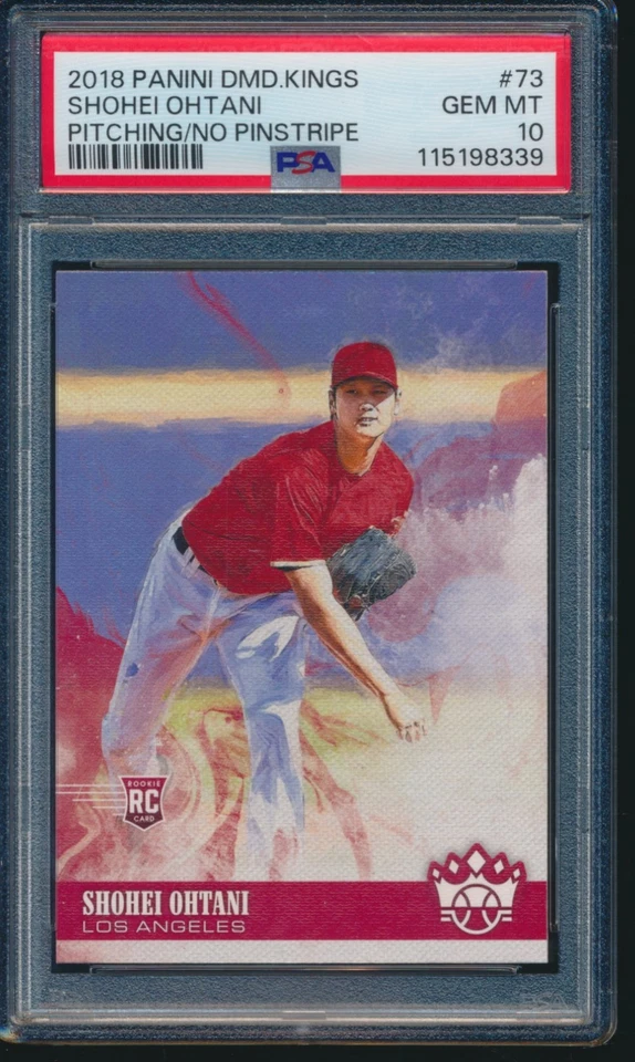 PSA 10 SHOHEI OHTANI 2018 Panini Diamond Kings Pitching No Pinstripe RC gema como nueva Foto 1 de 1