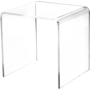 Plymor Clear Acrylic Square Display Riser, 4" H x 4" W x 4" D (1/8" thick) - Picture 1 of 2