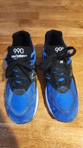 Men's New Balance 990v2 Shoe 'Made In The USA' / Blue Suede / M990PL2 / Size 10 - Picture 1 of 6