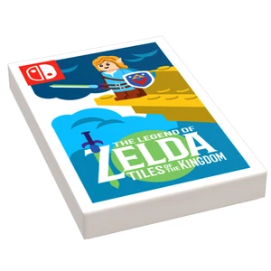 Tiles of the Kingdom Video Game Cover (2x3 Tile) made using LEGO parts - B3 Cust - Picture 1 of 1