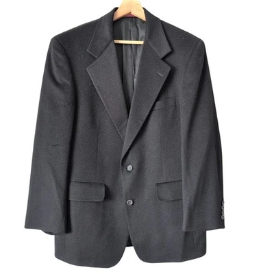 Loro Piana Blazer Jacket Nordstrom 100% Cashmere Black Men's Sz 38S Short Italy - Image 1 of 4