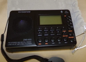ZHIWHIS ZWS-603 Portable Bluetooth Radio AM/FM Shortwave Radio with Sleep Timer - Picture 1 of 3