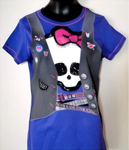 NEW Monster High Purple Vest Rocker Punk Guitar Girl's Shirt L or XL - Picture 1 of 2
