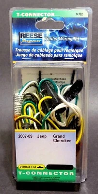 Kit de cableado de remolque Reese Towpower T-Connector 2007-09 Jeep Grand Cherokee 74702 Foto 1 de 2