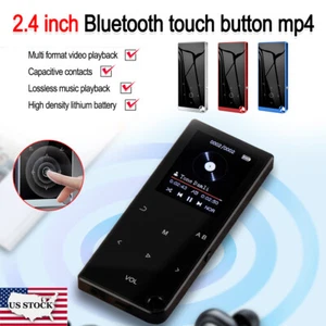2.4" MP3 Player Bluetooth 5.0 Touch Screen Lossless Sound HiFi Music FM Radio US - Picture 1 of 28