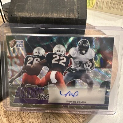 ROMEO DOUBS 2022 LEAF PRO SET ACTION INK AUTOGRAPH ROOKIE RC 18/25 PURPLE - Image 1 of 4