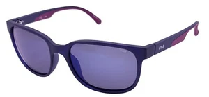 Fila Mens Matte Blue Rectangle Plastic Sunglass , Polarized Lens SF9145 W47P - Picture 1 of 13