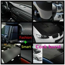 2/3/4/5D Ultra Shiny Gloss Glossy Black Carbon Fiber Vinyl Wrap Sticker Decal
