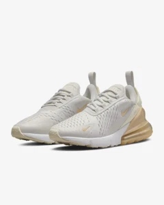 Nike Air Max 270 Damen-Turnschuhe DX8951 001 beige/Pfirsich Größe UK 3,5 bis 8 - Bild 1 von 7