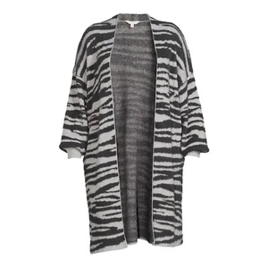 Terra & Sky Women's Plus Size Jacquard Eyelash Duster Cardigan 2X (20W-22W) - Picture 1 of 5