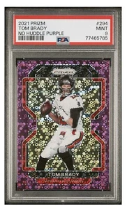 Panini Prizm Tom Brady #294 2021-22 No Huddle púrpura/35 PSA 9 como nuevo 🐐 - Imagen 1 de 3
