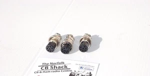 Microphone Plug 7 PIN PACK OF 3 MIC Plugs Amateur or CB Radio - Picture 1 of 4