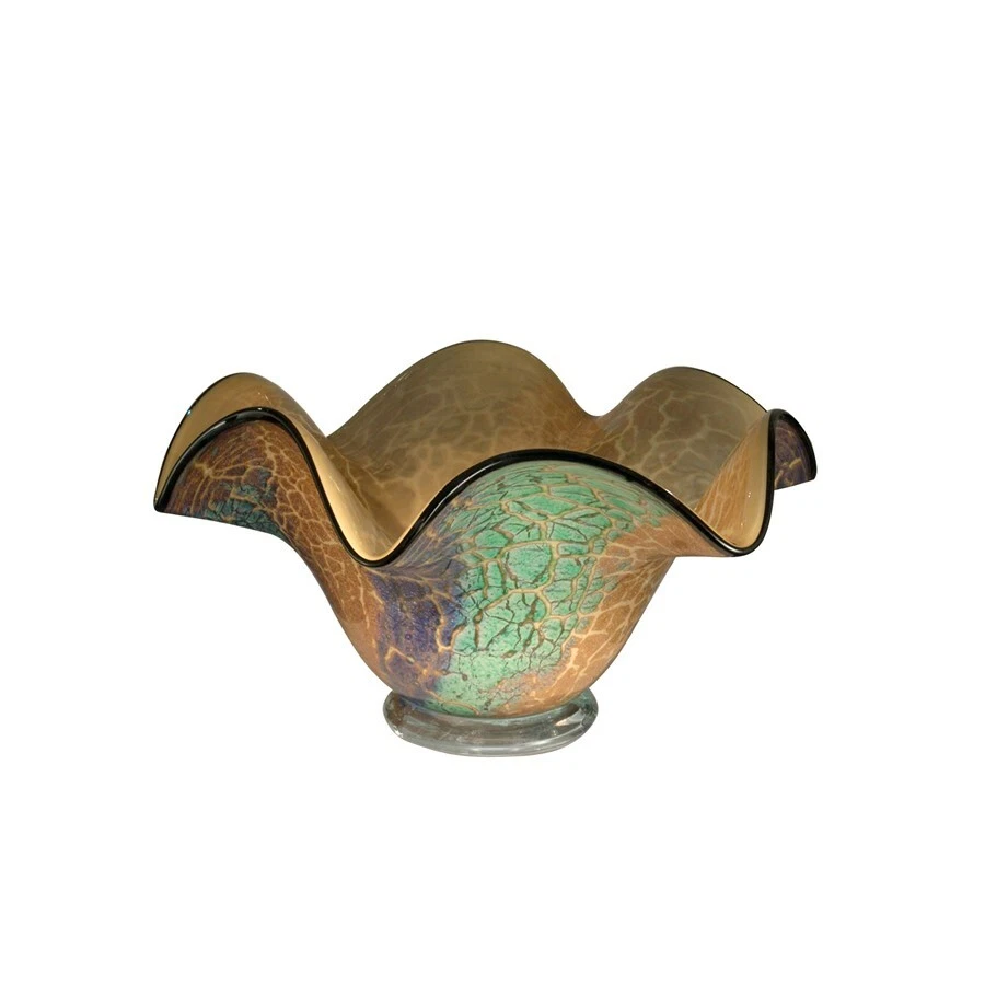 Dale Tiffany Spotted Ruffle Bowl - AV12037 - Image 1 of 1