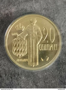 20 CENTIMES 1975 MONACO - FDC - SCELLEE ISSUE DU COFFRET - Picture 1 of 1