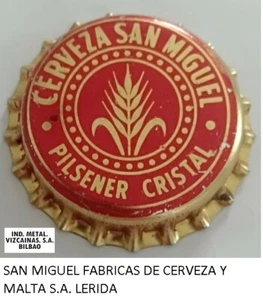 chapa kronkorken tapon corona tappi capsule bottle cap. cerveza beer bier biere - Imagen 1 de 2
