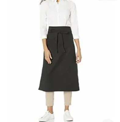 Bistro Apron Black Uncommon Threads Unisex 2 Pocket Black One Size NEW - Image 1 of 3