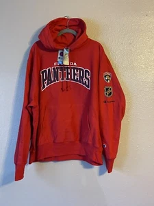 Florida Panthers Champion 23 Reverse Weave Hooded Sweatshirt Men’s XL NWT - Picture 1 of 8