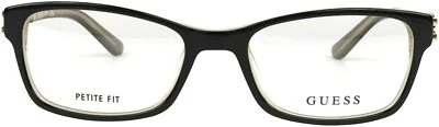 GUESS GU2677 Black & Gold 001 Women Plastic Optical Eyeglasses Frame 53-17-135  - Image 1 of 3