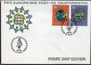 EUROPA CEPT 1981 - NORWEY - FOLKLORE - FDC - Picture 1 of 2