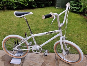 1995 AMMACO SILVER STAR Looptail White Retro BMX Old School Bike Original 90's