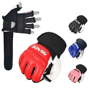 Blade Leather MMA Martial Arts Gloves Training Boxing Body Combat Punch Bag - Picture 1 of 16