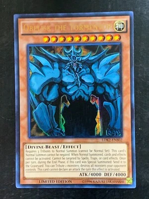 Obelisk the Tormentor LDK2-ENS02 Ultra Rare Limited Edition Yu-Gi-Oh! Konami - Image 1 of 4