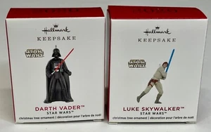 HALLMARK RECUERDO DARTH VADER Y LUKE SKYWALKER ADORNOS MINIATURA (2020) - Imagen 1 de 6