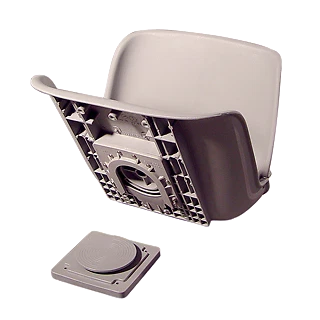 Tempress All Weather Seat Shell w/ Quick Disconnect Mount, Gray, 45133 Foto 1 de 1