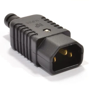 Resistente Reemplazable IEC C14 Toma de Hervidor Macho en Linea Plug 10A 230V [ - Imagen 1 de 13