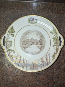 Washington & Jefferson College Rund Tablett Platte Lamberton Scammell China - Bild 1 von 3