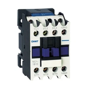 CHINT NC1 7.5kW AC Coil Contactor 3 Pole 1 N/O Auxiliary Contact NC1-1810 - Picture 1 of 7