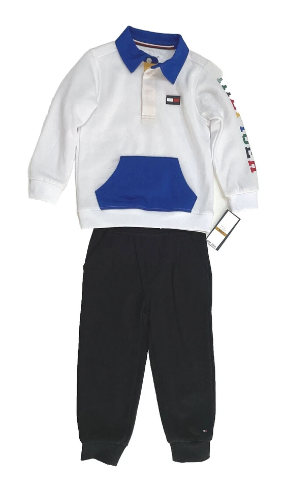 Tommy Hilfiger Bebé/Niño Pequeño Niño Sudaderas 2-3 Juegos de PC; Tallas 12M a 4T, Nuevo con Etiquetas Foto 1 de 1