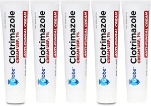 5Pack Anti-Fungal Cream Cure Athletes Foot, Jock Itch,Compare to Lotrimin AF 1% - Picture 1 of 12
