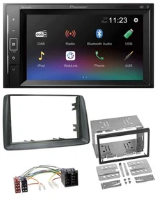 Pioneer DAB MP3 2DIN Bluetooth USB Autoradio für Fiat Panda 2003-2012 grau - Bild 1 von 9