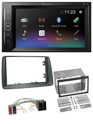 Pioneer DAB MP3 2DIN Bluetooth USB Autoradio für Fiat Panda 2003-2012 grau - Bild 1 von 4