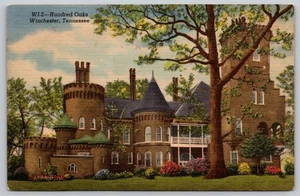 Hundred Oaks Winchester Tennessee Castle-Like Structure 1952 Postcard - Picture 1 of 3