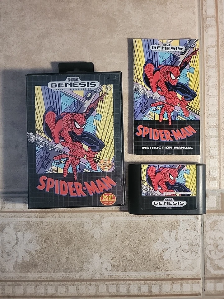 Sega Genesis Spider-Man Complete CIB Authentic - Image 1 of 1