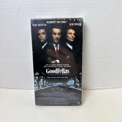 GOODFELLAS VHS WARNER BROTHERS WATERMARK ROBERT DENIRO SEALED NEW Foto 1 de 4