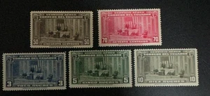 Estampillas de Ecuador #C114-118 M-OG-H - Imagen 1 de 2