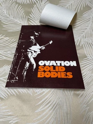 Vintage Ovation Original 1975 Solid Bodies Catalog and Promotion Offer - Image 1 of 4