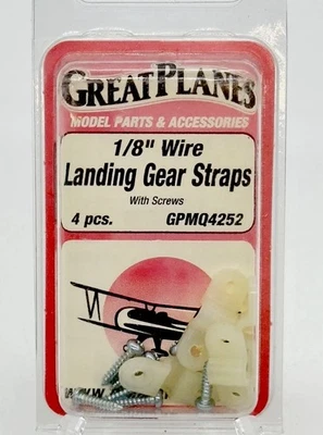 Grandes aviões 1/8” correias de trem de pouso NOVO GPMQ4253 4 conjuntos avião de controle remoto ENVIO RÁPIDO - Imagem 1 de 2