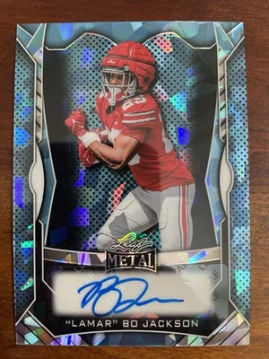 Bo Jackson 蓝色裂纹冰叶签名 /35 俄亥俄州七叶树 — 第 1/2 张图片