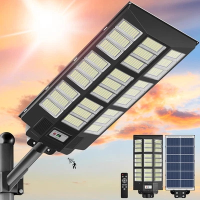 Solar Street Light - 11000W Solar Lights Outdoor Waterproof Motion Sensor, Parki - Image 1 of 4
