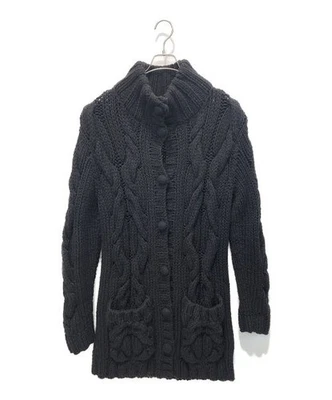 DOLCE & GABBANA                    Heavy gauge knit coat black - Image 1 of 4
