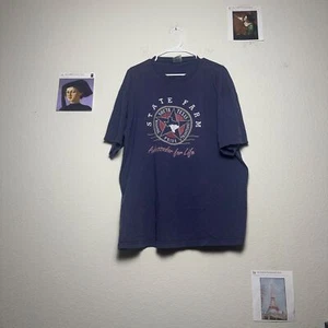 Vintage Gear Texas Ambassador T Shirt Herren XXL Navy Blau Grafik USA 90s Retro - Bild 1 von 18