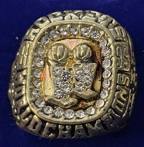 1995 NBA Houston Rockets World Championship Replica Ring Olajuwon Size 13.5 Cover
