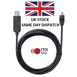 USB Programming Cable UNIDEN UBC3500XLT BCT15X BCT15 UBC800XLT USC230E + Others - Afbeelding 1 van 1