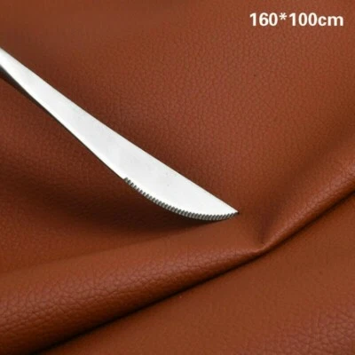 160x100 CM Faux Leather Fabric PVC Car Interior DIY Sofa Upholstery Material - Image 1 of 4