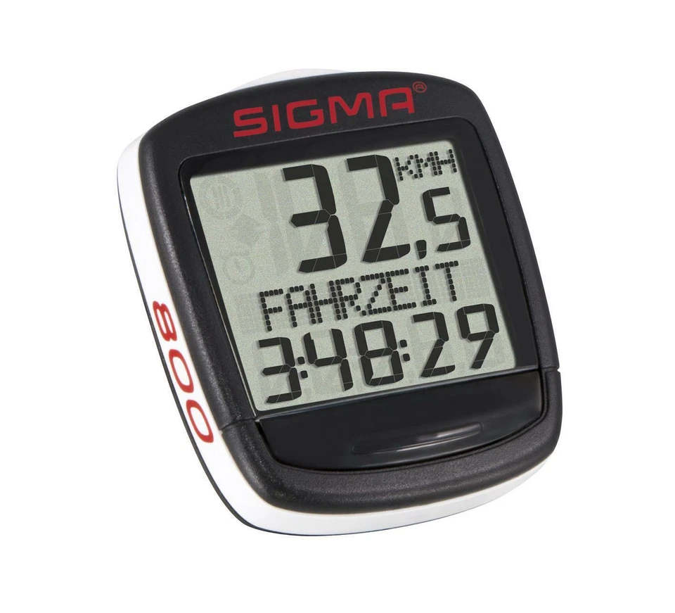 Sigma BC800 Fahrradcomputer - Schwarz-Weiß